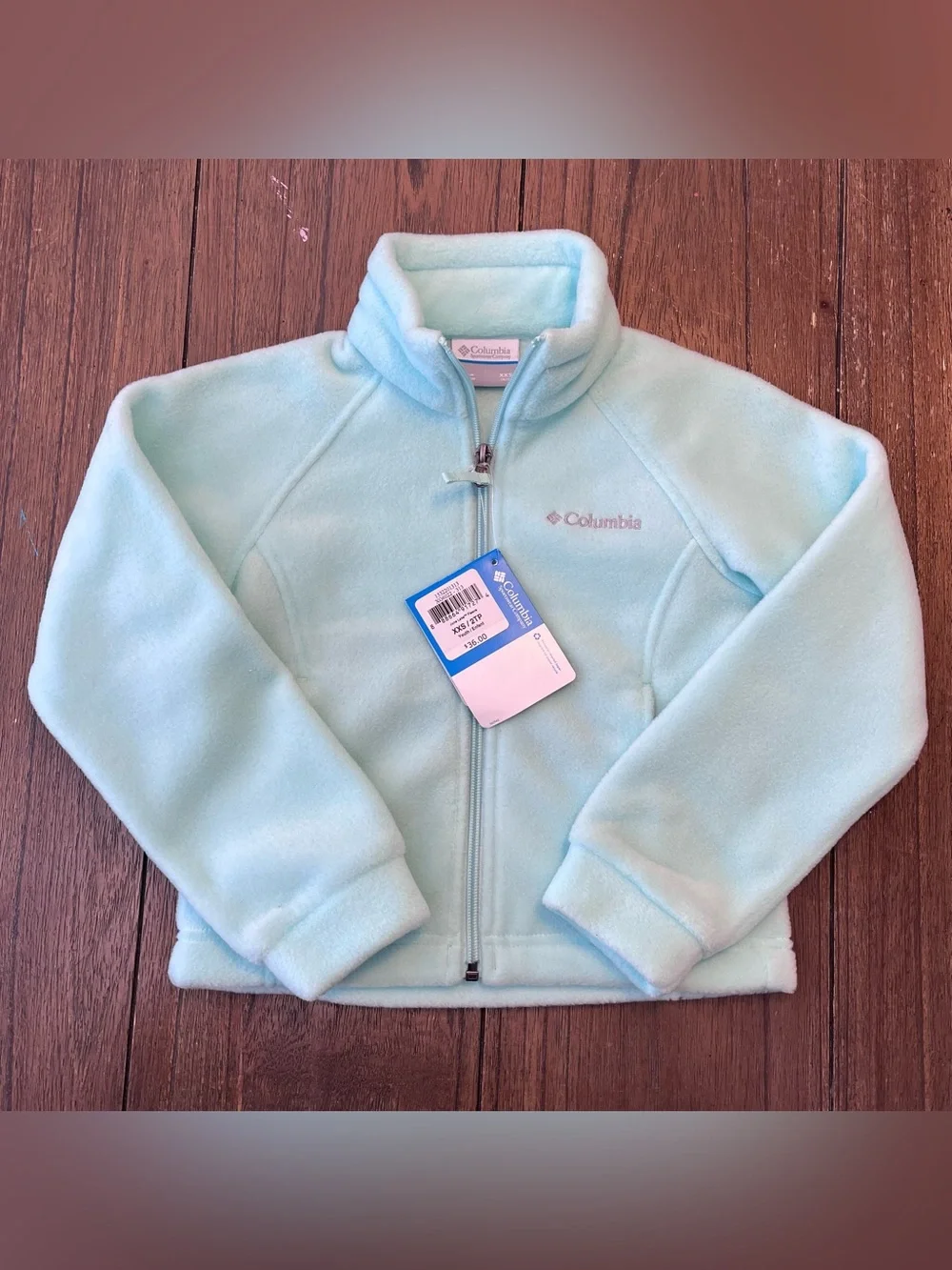 NWT Columbia Zip Up Fleece Kids size XXS 4/5